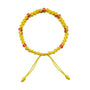 Summery Bright Cheerful Charm Friendship Beaded Braided Bracelet - Bless4Happy Handmade Braided Bracelet
