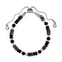 Timeless Elegance Modern Minimalist Black Onyx and Silver Bracelet - Bless4Happy Handmade Bracelet 