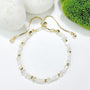 Purity Dawn Shine Dewdrop Milk Adjustable Charm Bracelet - Bless4Happy Handmade Charm Bracelet