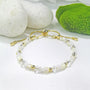 Purity Dawn Shine Dewdrop Milk Adjustable Charm Bracelet - Bless4Happy Handmade Charm Bracelet