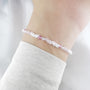 Sweet Hermosa Pink Engagement Blush Crystal Adjustable Charm Bracelet - Bless4Happy Handmade Charm Bracelet