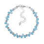 Vibrant Fascinating Royal Skies Blue Charm Bracelet - Bless4Happy Handmade Charm Bracelet