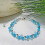 Vibrant Fascinating Royal Skies Blue Charm Bracelet - Bless4Happy Handmade Charm Bracelet