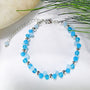 Vibrant Fascinating Royal Skies Blue Charm Bracelet - Bless4Happy Handmade Charm Bracelet