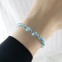Vibrant Fascinating Royal Skies Blue Charm Bracelet - Bless4Happy Handmade Charm Bracelet