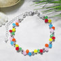 Sugar Rush Sprinkle Cotton Candy Gemstone Charm Bracelet - Bless4Happy Handmade Charm Bracelet