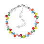 Sugar Rush Sprinkle Cotton Candy Gemstone Charm Bracelet - Bless4Happy Handmade Charm Bracelet