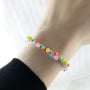 Sugar Rush Sprinkle Cotton Candy Gemstone Charm Bracelet - Bless4Happy Handmade Charm Bracelet
