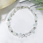 Purity Moonlit Snow Simplicity Charm Bracelet - Bless4Happy Handmade Charm Bracelet