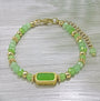 Summery Peridot Green Crystal Emerald Elegance Bracelet - Bless4Happy Handmade Bracelet