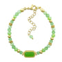 Summery Peridot Green Crystal Emerald Elegance Bracelet - Bless4Happy Handmade Bracelet