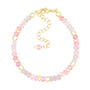 Sweetheart Feminine Flair Beauty Paradise Delicate Pinky Rose Quartz Bracelet - Bless4Happy Handmade Bracelet