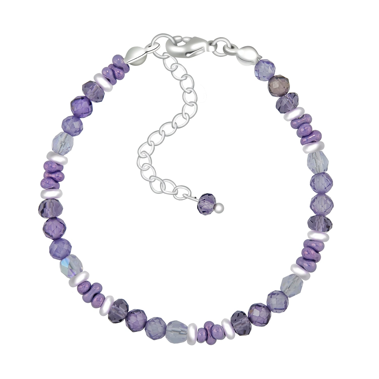 Royal Mystic Dream Amethyst Crystal Bead Bracelet - Bless4Happy Handmade Bracelet