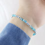 Watery Wonder Nymph Sandy Toes Blue Crystal Gemstone - Bless4Happy Handmade Bracelet