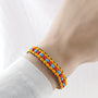 Vibrant Energy Citrus Burst Energetic Bead Braided Bracelet - Bless4Happy Handmade Braided Bracelet
