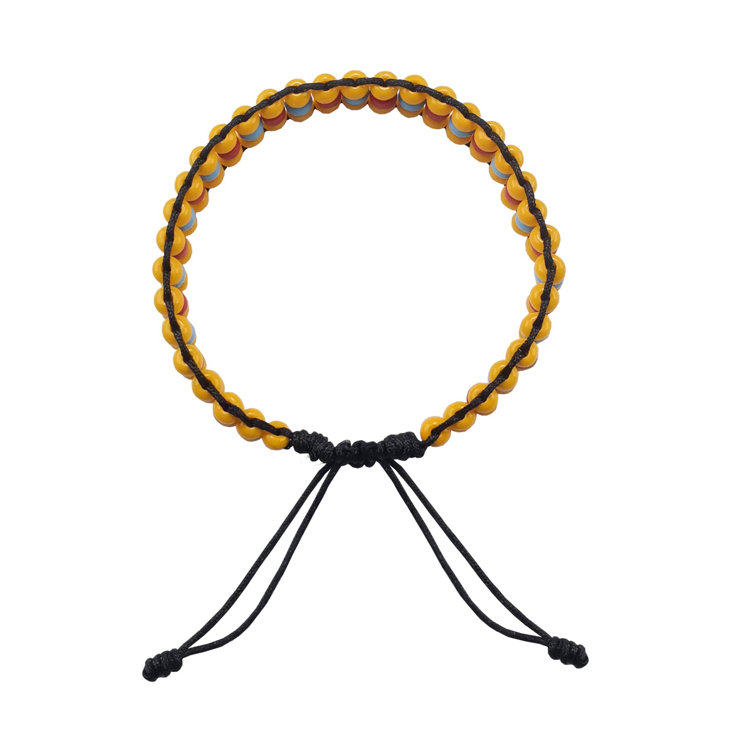 Vibrant Energy Citrus Burst Energetic Bead Braided Bracelet - Bless4Happy Handmade Braided Bracelet